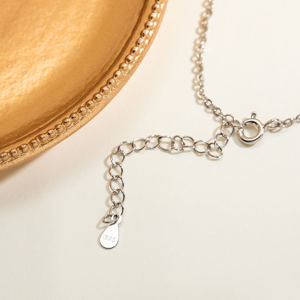 Colar Jasmin Moissanites em Prata - Loratta