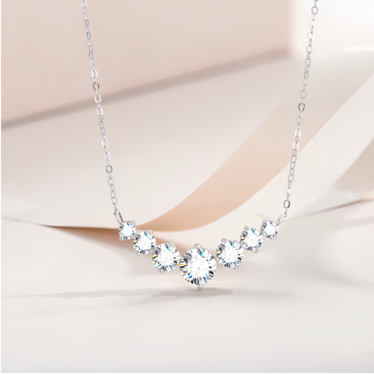 Stellar Glow Moissanite Gold Plated Necklace