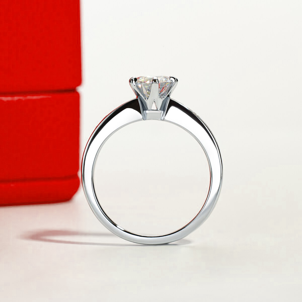 Fairy Channel Set Moissanite Gold Plated Ring