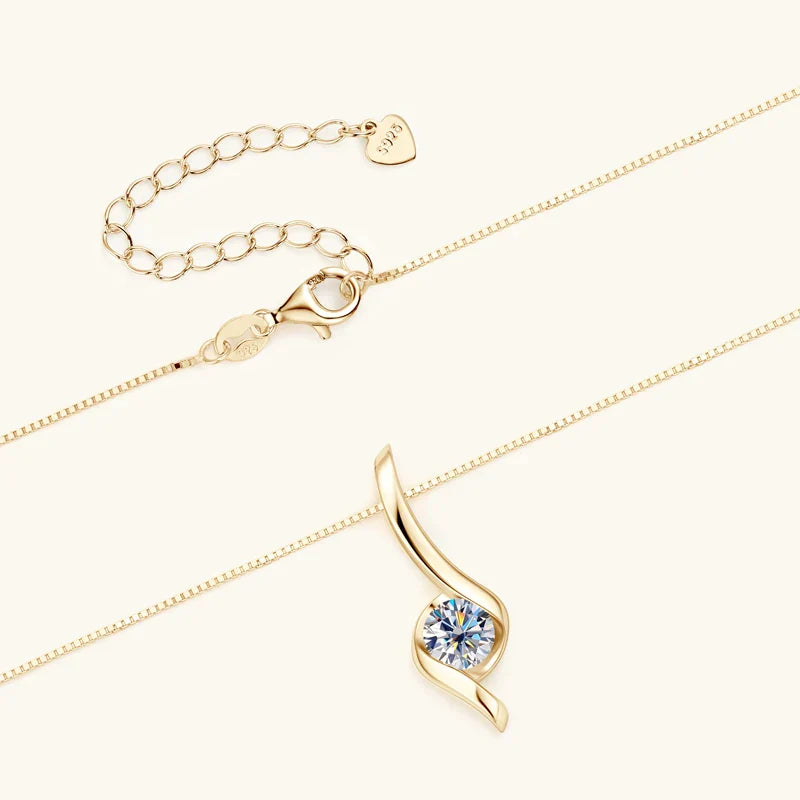 Harmony Moissanite Gold Plated Necklace