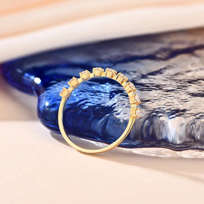 Meia Aliança Flawless 90 Pontos Prata Banhada à Ouro 18k - Loratta