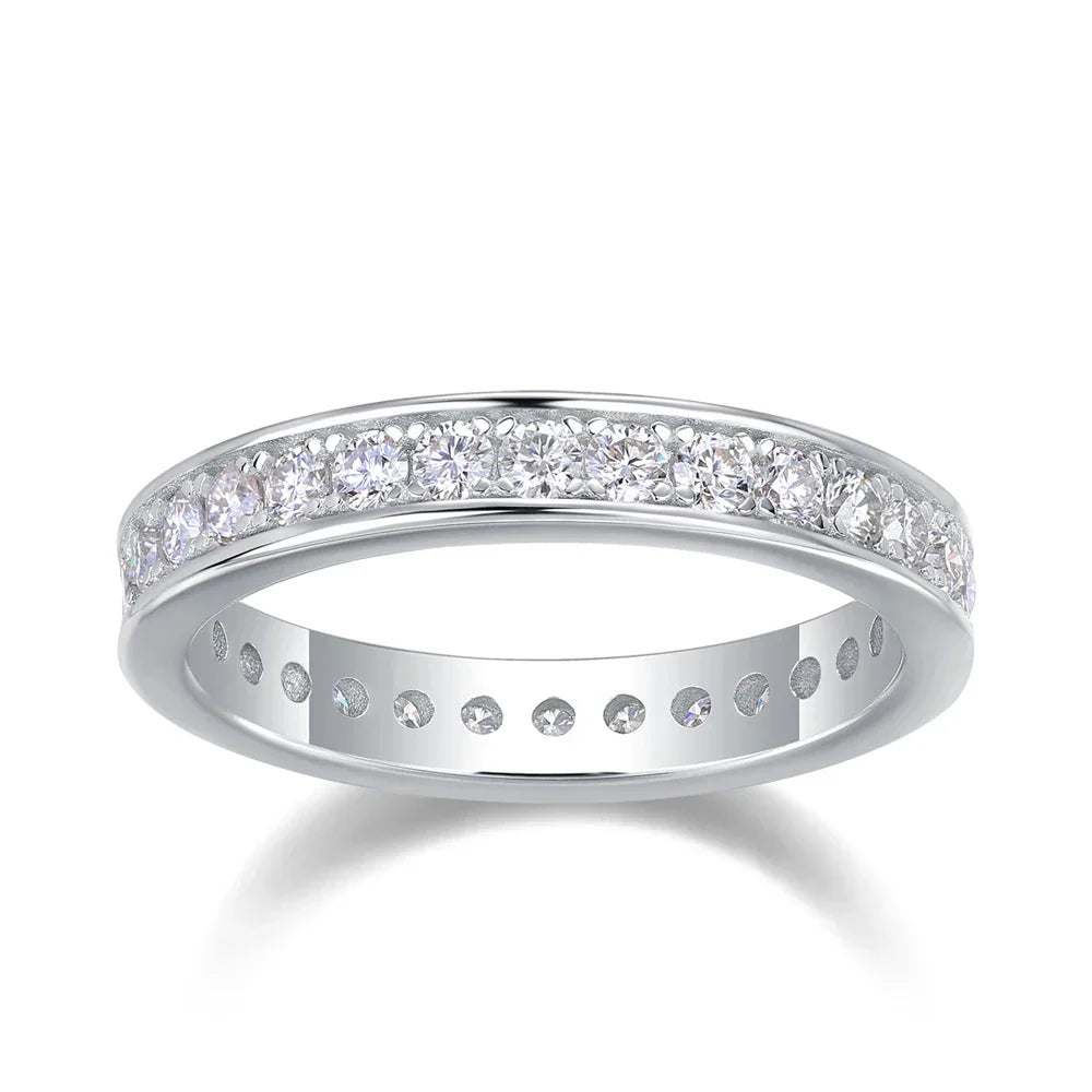 Enchanted Prism 90 Point Moissanite Wedding Band