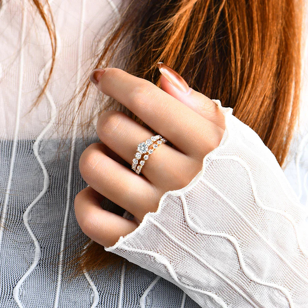 Meia Aliança Flawless 90 Pontos Prata Banhada à Ouro 18k - Loratta