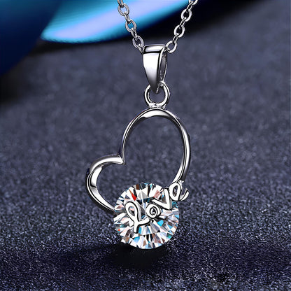 Destiny of Love Moissanite Gold Plated Necklace