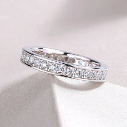 Enchanted Prism 90 Point Moissanite Wedding Band