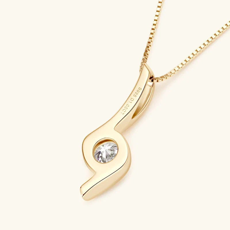 Harmony Moissanite Gold Plated Necklace