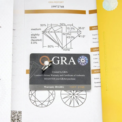 Twisted Band Moissanite Solitaire Gold Plated Ring