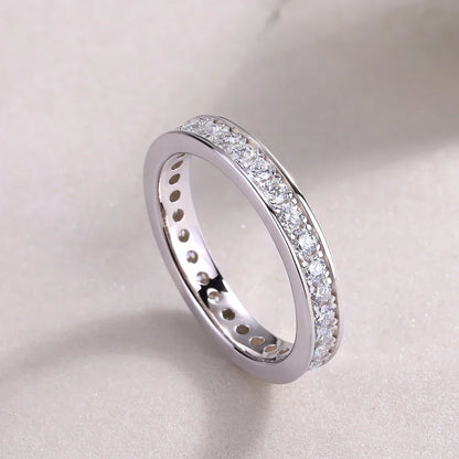 Enchanted Prism 90 Point Moissanite Wedding Band